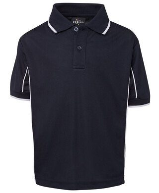 WORKWEAR, SAFETY & CORPORATE CLOTHING SPECIALISTS Podium Kids Short Sleeve Piping Polo