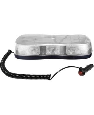 WORKWEAR, SAFETY & CORPORATE CLOTHING SPECIALISTS Compact Slim Line LED AMBER Warning Light, Multi-Function 10 Flashing Pattern, 210 Lumens IP65 9-30 VDC, C/W Magnetic Base