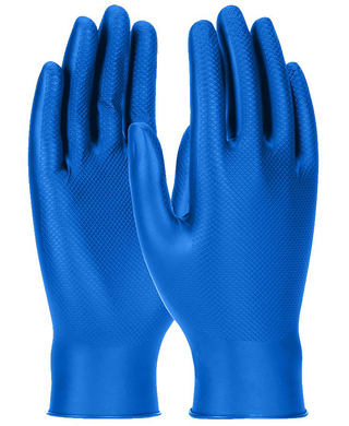 WORKWEAR, SAFETY & CORPORATE CLOTHING SPECIALISTS - GRIPPAZ PROFESSIONAL FOOD HANDLING POWDER FREE NITRILE GLOVES BLUE (50/BOX)