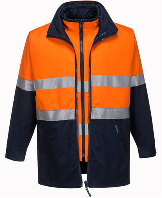 WORKWEAR, SAFETY & CORPORATE CLOTHING SPECIALISTS Hume 100% Cotton 4-in-1 Jacket (Old WW777-1)