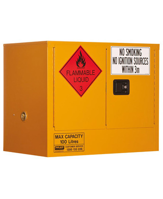 WORKWEAR, SAFETY & CORPORATE CLOTHING SPECIALISTS Flammable Storage Cabinet 100L 2 Door, 1 Shelf