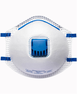 WORKWEAR, SAFETY & CORPORATE CLOTHING SPECIALISTS FFP2 VALVED DUST MIST RESPIRATOR
