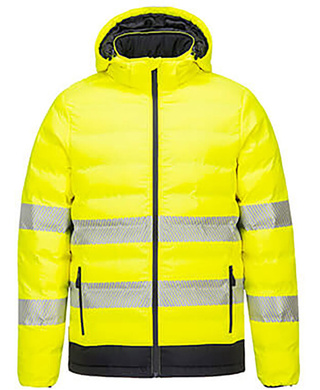 WORKWEAR, SAFETY & CORPORATE CLOTHING SPECIALISTS Hi-Vis Ultrasonic Heated Tunnel Jacket
