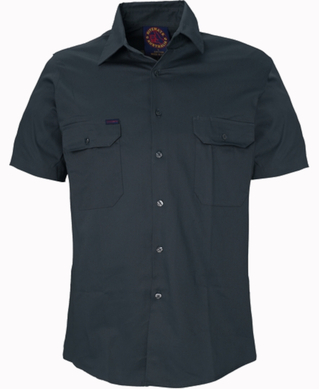 WORKWEAR, SAFETY & CORPORATE CLOTHING SPECIALISTS - Open Front Shirt Short Sleeves