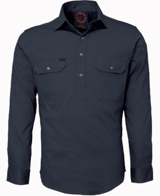 WORKWEAR, SAFETY & CORPORATE CLOTHING SPECIALISTS Closed Front Shirt Long Sleeves
