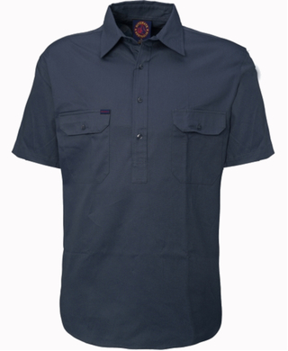 WORKWEAR, SAFETY & CORPORATE CLOTHING SPECIALISTS Closed Front Shirt Short Sleeve