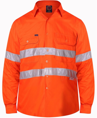 WORKWEAR, SAFETY & CORPORATE CLOTHING SPECIALISTS - Open Front Shirt with 3M 8910 Reflective Tape