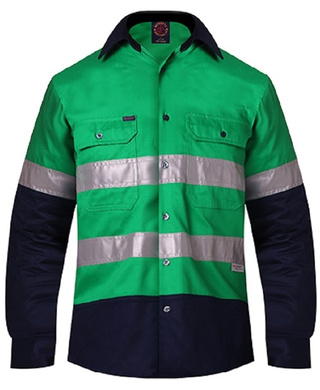 WORKWEAR, SAFETY & CORPORATE CLOTHING SPECIALISTS - Open Front Shirt L/S 3MTape