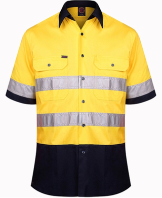 WORKWEAR, SAFETY & CORPORATE CLOTHING SPECIALISTS Open Front Shirt S/S 3MTape