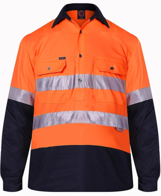 WORKWEAR, SAFETY & CORPORATE CLOTHING SPECIALISTS - Closed Front 2 Tone with 3M 8910 Reflective Tape