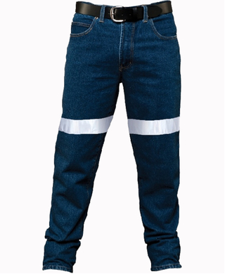 WORKWEAR, SAFETY & CORPORATE CLOTHING SPECIALISTS - Denim Jeans 3M Tape