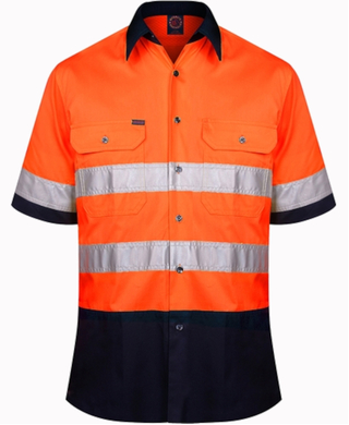 WORKWEAR, SAFETY & CORPORATE CLOTHING SPECIALISTS - Vent S/S Shirt 3M Tape