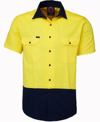 WORKWEAR, SAFETY & CORPORATE CLOTHING SPECIALISTS - Mini Twill Vent S/S Shirt