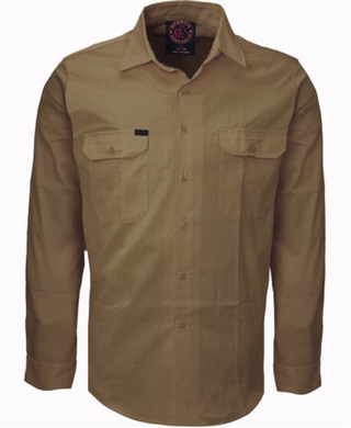 WORKWEAR, SAFETY & CORPORATE CLOTHING SPECIALISTS - Open Front  Vented Shirt L/S