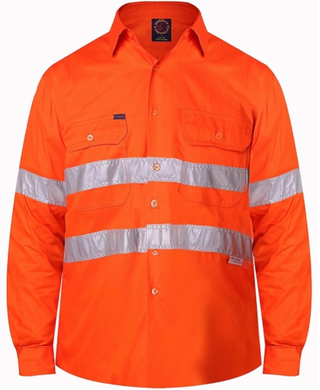 WORKWEAR, SAFETY & CORPORATE CLOTHING SPECIALISTS - Vented Shirt L/S 3M Tape