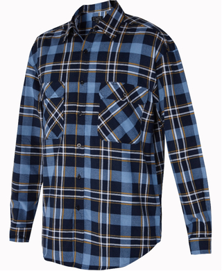 WORKWEAR, SAFETY & CORPORATE CLOTHING SPECIALISTS - Open Front Flannelette Shirt