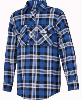 WORKWEAR, SAFETY & CORPORATE CLOTHING SPECIALISTS - Kids Closed Front Flannelette Shirt - Assorted - Y0