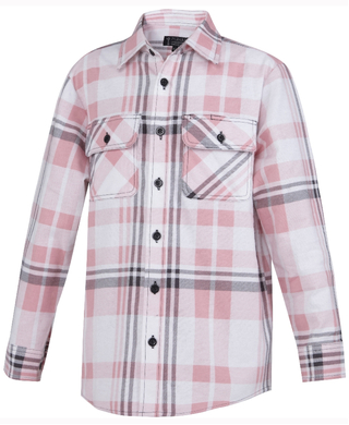 WORKWEAR, SAFETY & CORPORATE CLOTHING SPECIALISTS - Kids Open Front Flannelette Shirt