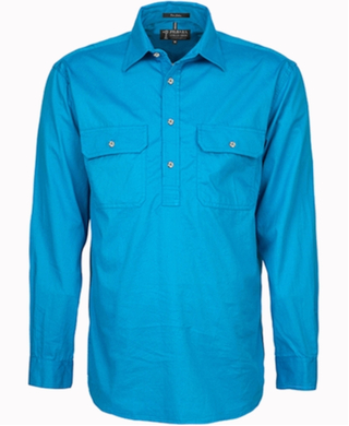 WORKWEAR, SAFETY & CORPORATE CLOTHING SPECIALISTS - Men's Pilbara Shirt - Closed Front Light Weight