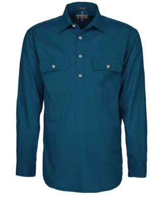 WORKWEAR, SAFETY & CORPORATE CLOTHING SPECIALISTS - Mens Pilbara Closed Front L/S Shirt