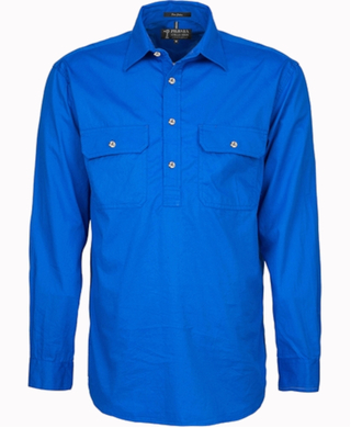 WORKWEAR, SAFETY & CORPORATE CLOTHING SPECIALISTS Men's Pilbara Shirt - Closed Front Light Weight