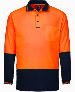 WORKWEAR, SAFETY & CORPORATE CLOTHING SPECIALISTS - Hi Viz Polo Long Sleeves