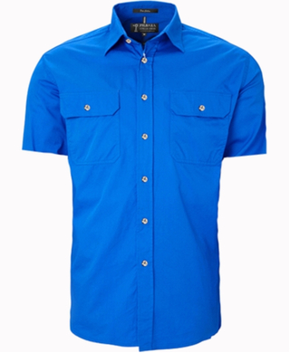 WORKWEAR, SAFETY & CORPORATE CLOTHING SPECIALISTS - Open Front Men's Pilbara Shirt