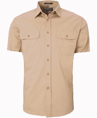 WORKWEAR, SAFETY & CORPORATE CLOTHING SPECIALISTS Open Front Men's Pilbara Shirt