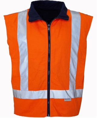 WORKWEAR, SAFETY & CORPORATE CLOTHING SPECIALISTS - Drill Reversible Vest with 3M 8910 Reflective Tape