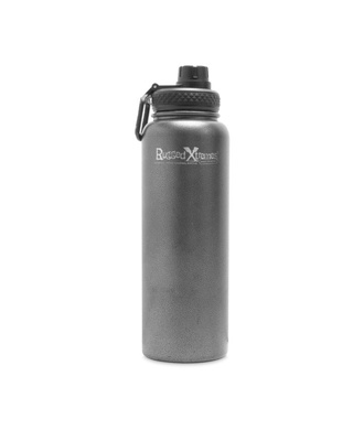 WORKWEAR, SAFETY & CORPORATE CLOTHING SPECIALISTS STAINLESS STEEL VACUUM INSULATED THERMAL BOTTLE  1100ml  GREY