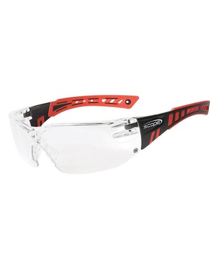 WORKWEAR, SAFETY & CORPORATE CLOTHING SPECIALISTS Speed Red/Black Frame Titanium AF/AS Clear Lens