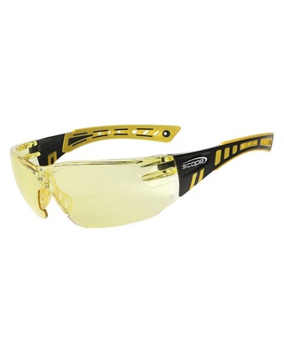 WORKWEAR, SAFETY & CORPORATE CLOTHING SPECIALISTS - Speed Yellow/Black Frame Titanium AF/AS Amber Lens