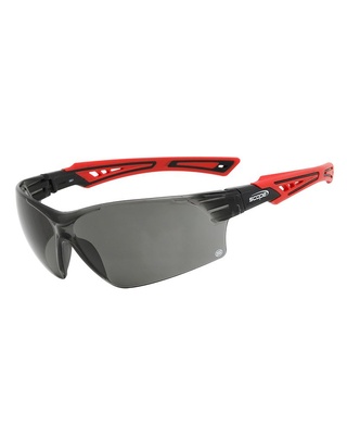 WORKWEAR, SAFETY & CORPORATE CLOTHING SPECIALISTS Bionix Red/Black Temple Titanium AF/AS Smoke Lens