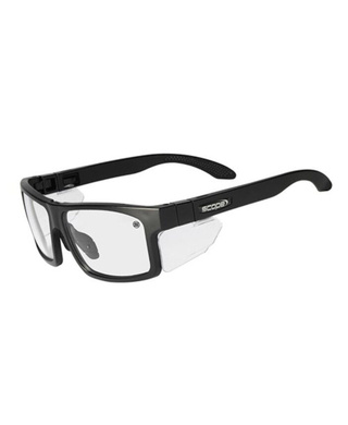 WORKWEAR, SAFETY & CORPORATE CLOTHING SPECIALISTS Cross Fit Frozen Blk Frame AF/AS Clear Lens/Inc Spare X-Fit Temples