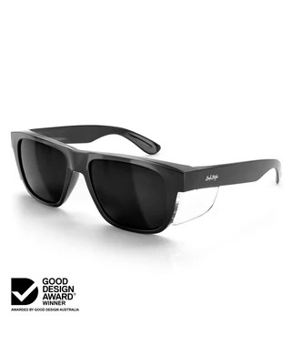 WORKWEAR, SAFETY & CORPORATE CLOTHING SPECIALISTS Fusions XL Black Frame Polarised Lens