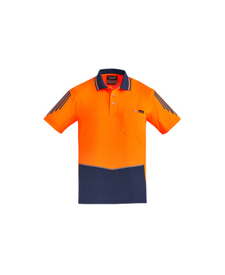 WORKWEAR, SAFETY & CORPORATE CLOTHING SPECIALISTS Mens Hi Vis Flux S/S Polo