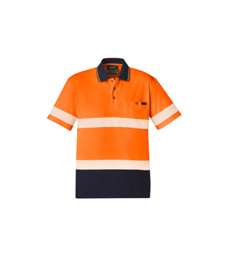 WORKWEAR, SAFETY & CORPORATE CLOTHING SPECIALISTS Unisex Hi Vis Segmented S/S Polo