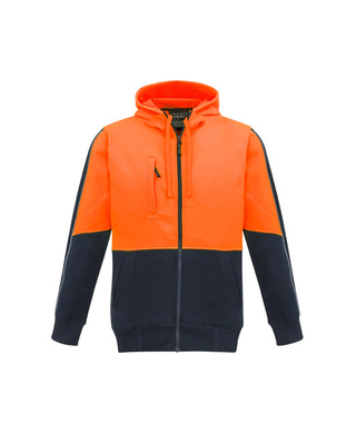 WORKWEAR, SAFETY & CORPORATE CLOTHING SPECIALISTS Unisex Hi Vis Full Zip Hoodie