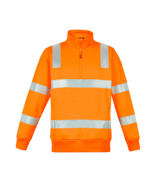 WORKWEAR, SAFETY & CORPORATE CLOTHING SPECIALISTS Unisex Hi Vis Vic Rail 1/4 Zip Pullover