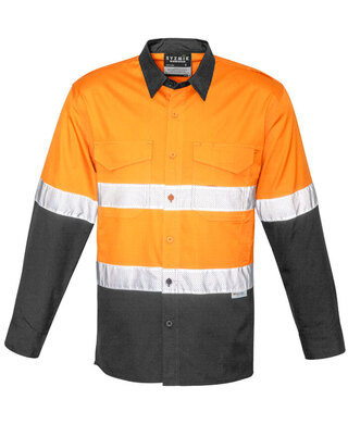 WORKWEAR, SAFETY & CORPORATE CLOTHING SPECIALISTS - Mens Rugged Cooling Taped Hi Vis Spliced Shirt