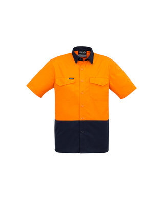 WORKWEAR, SAFETY & CORPORATE CLOTHING SPECIALISTS Mens Rugged Cooling Hi Vis S/S Shirt