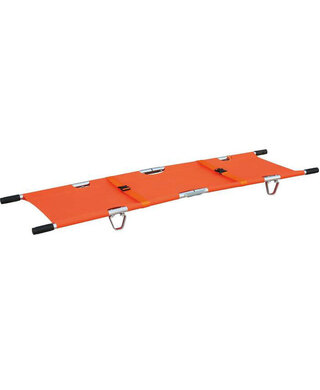 WORKWEAR, SAFETY & CORPORATE CLOTHING SPECIALISTS - TREK BADGER II POLE STRETCHER, 2 FOLD, ALUMINIUM FRAME, 159KG LOAD LIMIT- GST FREE