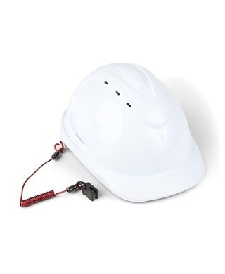 WORKWEAR, SAFETY & CORPORATE CLOTHING SPECIALISTS STOP THE DROPS Coil Hard Hat Tether (Non-Conductive)