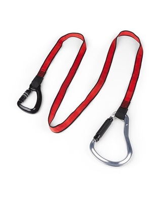 WORKWEAR, SAFETY & CORPORATE CLOTHING SPECIALISTS Webbing Tether Dual Karabiner 36.9KG Rated, 1.8m