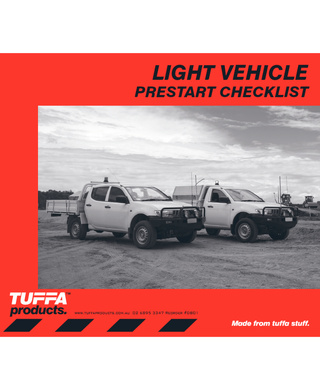 WORKWEAR, SAFETY & CORPORATE CLOTHING SPECIALISTS - DB01 - Light Vehicle Prestart Checklist Book