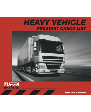WORKWEAR, SAFETY & CORPORATE CLOTHING SPECIALISTS TU-DB02 - Heavy Vehicle Prestart Checklist Books