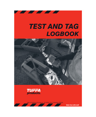 WORKWEAR, SAFETY & CORPORATE CLOTHING SPECIALISTS TU-DB58 - Test and Tag Logbook