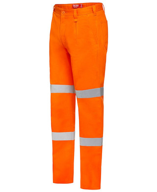 WORKWEAR, SAFETY & CORPORATE CLOTHING SPECIALISTS - Foundations - Cotton Drill Pant with 3M Tape 1