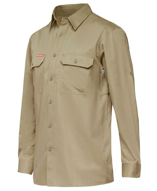 WORKWEAR, SAFETY & CORPORATE CLOTHING SPECIALISTS - Core - Mens L/S L/weight Ventilated Shirt