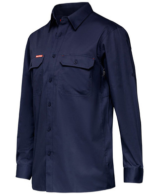 WORKWEAR, SAFETY & CORPORATE CLOTHING SPECIALISTS Core - Mens L/S L/weight Ventilated Shirt